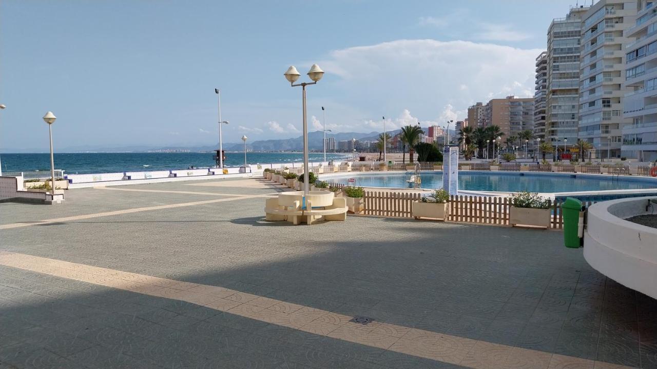 Apartamento Pequeno Frente Al Mar Con Piscina Cullera Esterno foto